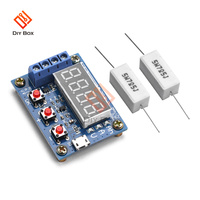 ZB2L3 DC4.5-6V 18650 Li-ion Tester pojemności baterii litowej z 2 rezystorem akcesoria miernik pojemności akumulatora Tester rozładowania 1